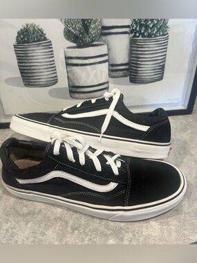 Vans Off The Wall Black White Casual Shoes Sneakers Old Skool Sz 12